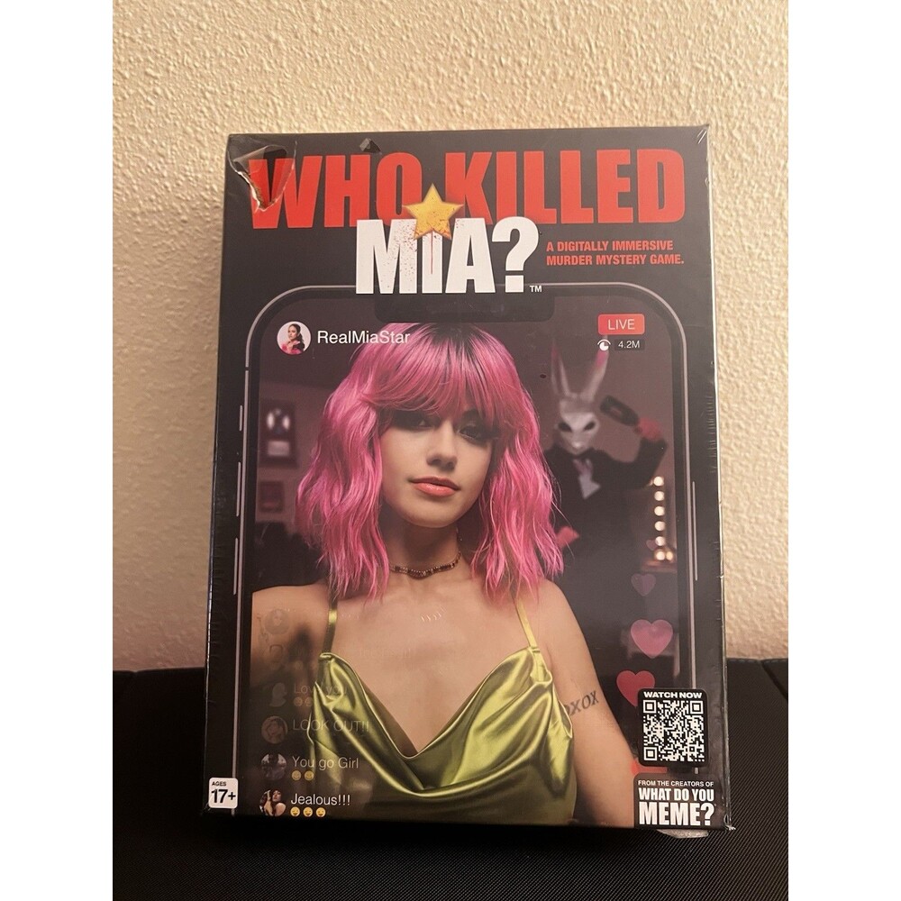 Who Killed Mia A Digitally Immersive Murder Mystery Adult Crime Board Game clue